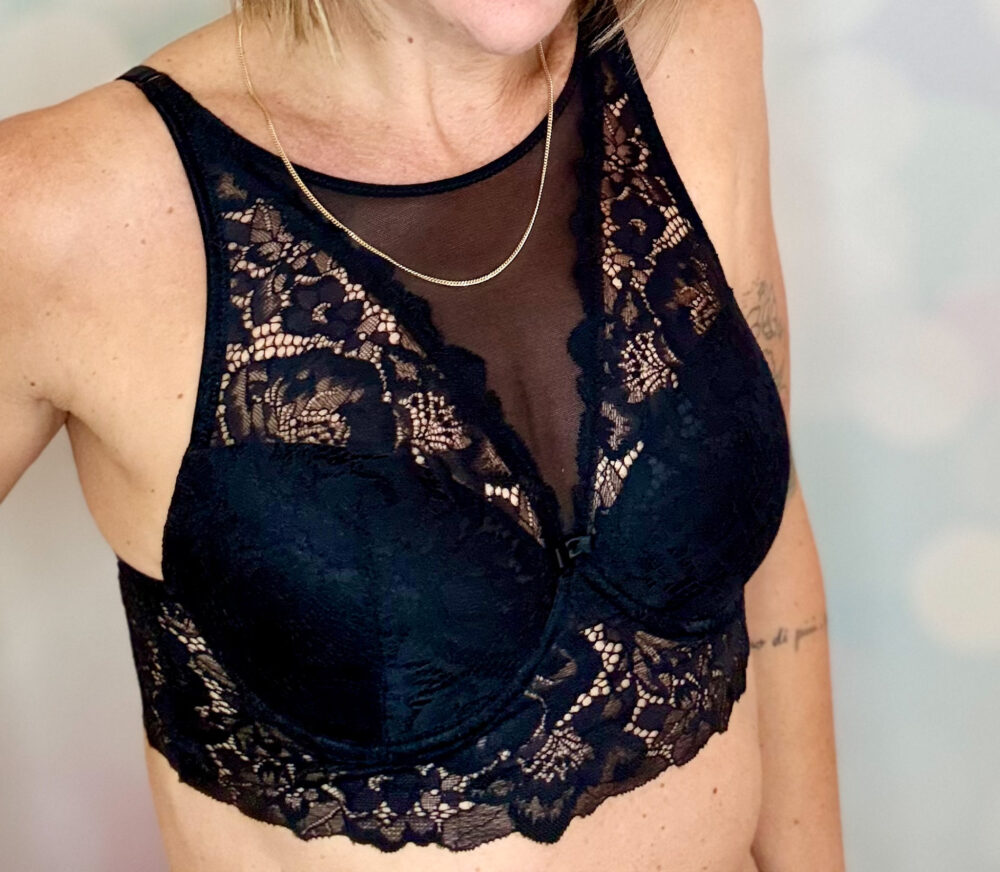 REGGISENO AVVOLGENTE CON FERRETTO E PIZZO