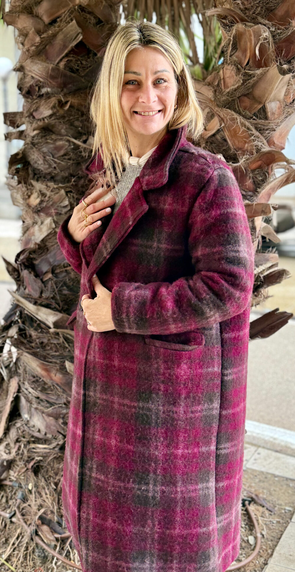 CAPPOTTINO OVER SCOZZESE TAGLIO DRITTO