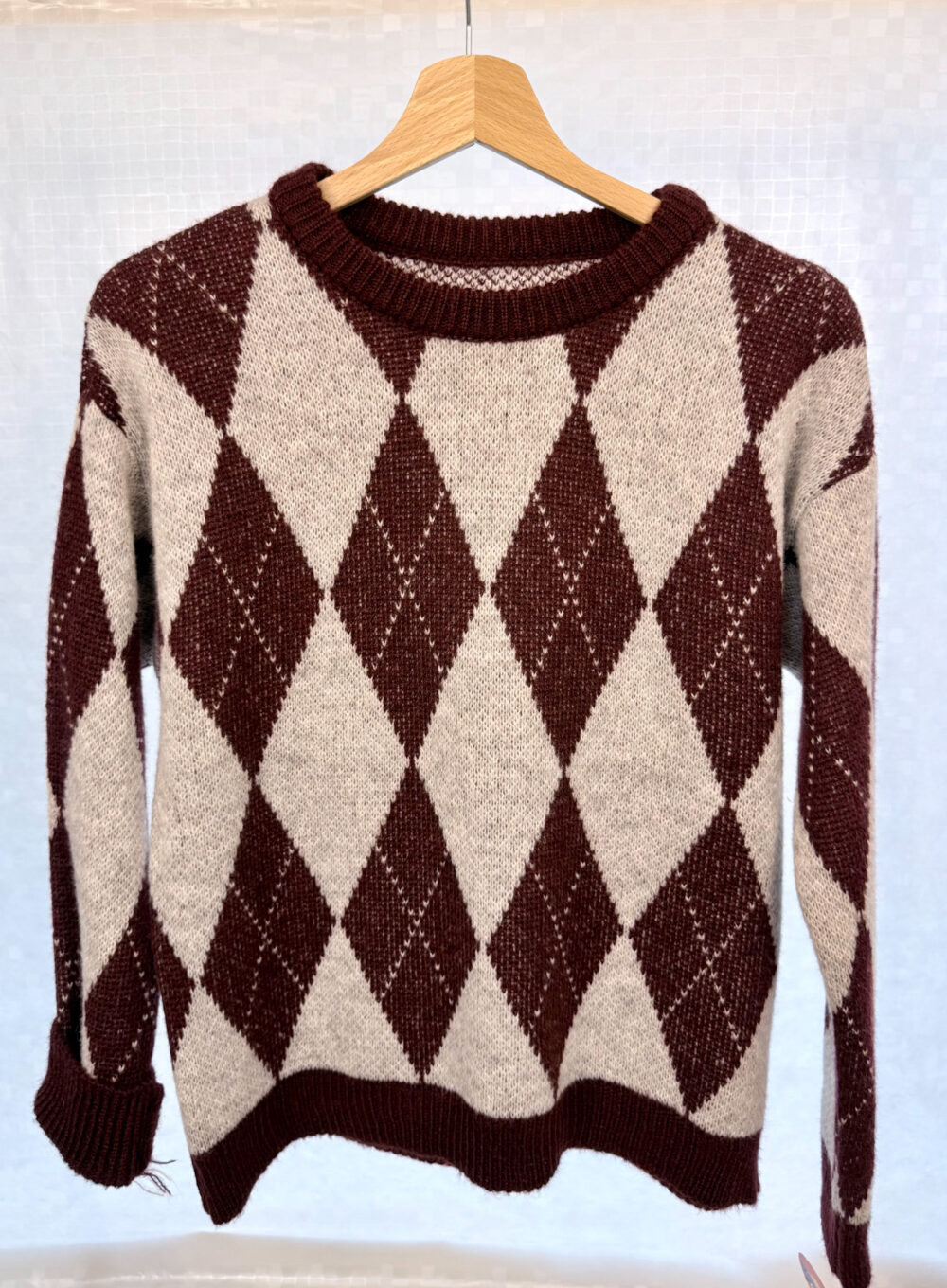 MAGLIONCINO MISTO LANA FANTASIA ROMBI